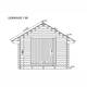 LP GARDEN hirsilato S-M, umpiseinä/suora, 10,5 m²